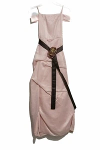 Kid Collection Girl Pink Black Party Dress Formal Ruffle Zip Off Shoulder 14 NWT - Picture 1 of 5