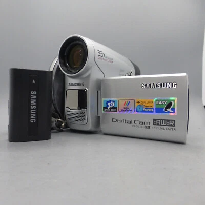 Samsung VP-DC161 Handheld DVD-RW Camcorder Silver Tested - Image 1 of 4