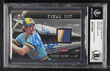 2001 Fleer Genuine Final Cut Jerseys Robin Yount BAS Certified BGS Encased HOF