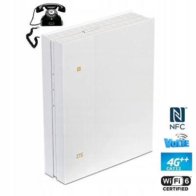 Router 4G ++ sim rj11 lan ZTE MF297D 600MBps Cat 12 modem wifi LTE VPN VoLTE NFC - Image 1 of 4