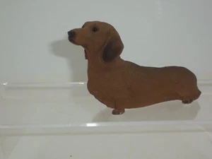 CHESTNUT DASHSHUND RESIN FIGURINE 5 INCHES LONG - Picture 1 of 6