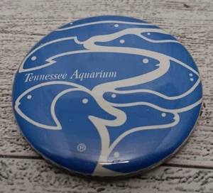 Anuncio de recuerdo de viaje coleccionable pinback botón acuario Tennessee vintage - Imagen 1 de 2