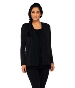 Attitudes By Renee Lace Inset Jacket With Tank Black 3XL TD9 BB 02 - Picture 1 of 5