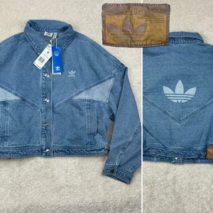 Neu adidas Colorado 80’s Throwback Light Wash Cropped Denim HU1639 Damenjacke - Bild 1 von 16