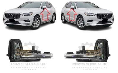 NEW FOR VOLVO XC60 2017- FRONT WING MIRROR INDICATOR PAIR SET LED - Image 1 of 4