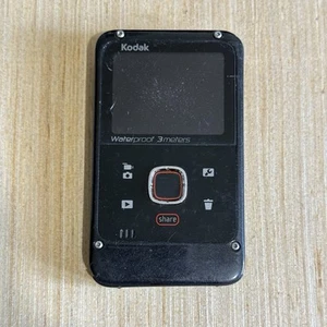 Kodak PlayFull Ze2 Waterproof Video Camera Black “UNTESTED” No Charger Read Blw! - Picture 1 of 11
