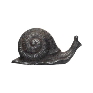 Estatuilla de caracol de jardín de metal fundido envejecido - Imagen 1 de 7