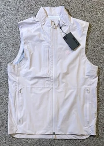 NWT Men’s G/FORE Water Repellent Blush Golf Zip Up Vest. Size M - Picture 1 of 9