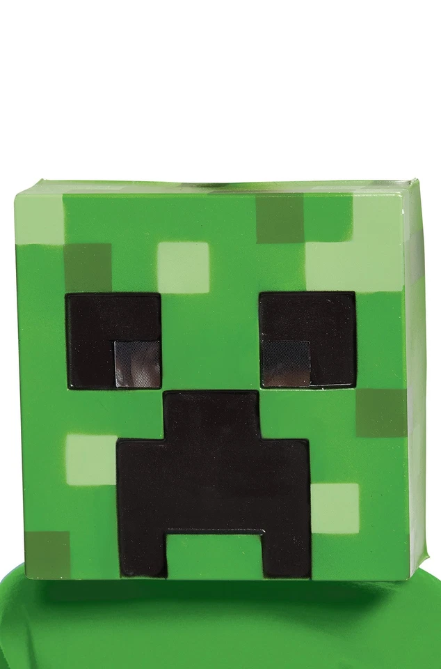 Nueva máscara infantil Minecraft Creeper Vacuform Foto 1 de 1