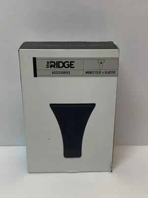 Ridge Cartera Clip para Dinero + Kit de Actualización Elástico, Negro ~ Nuevo Foto 1 de 4