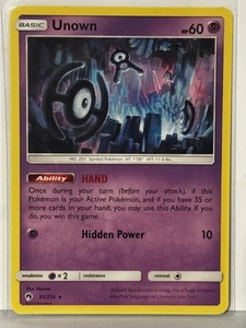 Unown (91) 91/214 SM - Lost Thunder NM Pokemon Fast Ship - Bild 1 von 2