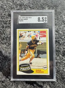 🔥 1981 COCA-COLA #9 DAVE PARKER SGC 8.5 NEAR MINT : MINT+ PIRATES HOF 2025 - Picture 1 of 3