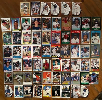 LOTE DE TARJETAS DE NOVATO MLB 65 Béisbol RCs Años 80-2000 Estrellas Casi Nuevo Sin Dbls Thomas McGwire Foto 1 de 4