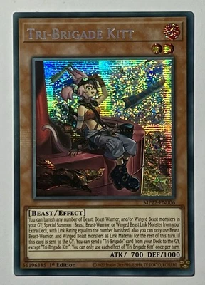 Tri-Brigade Kitt MP22-EN006 (NM) Prismatic Secret Rare 1st Edition YuGiOh! TCG - Image 1 of 3