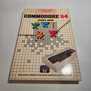 Commodore 64 Games Book Clifford & Mark Ramshaw 1983 Softcover Vintage Ex-Lib - Picture 1 of 6