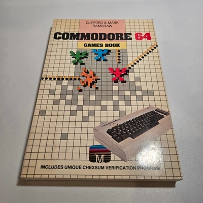 Commodore 64 Games Book Clifford & Mark Ramshaw 1983 Softcover Vintage Ex-Lib Foto 1 de 4