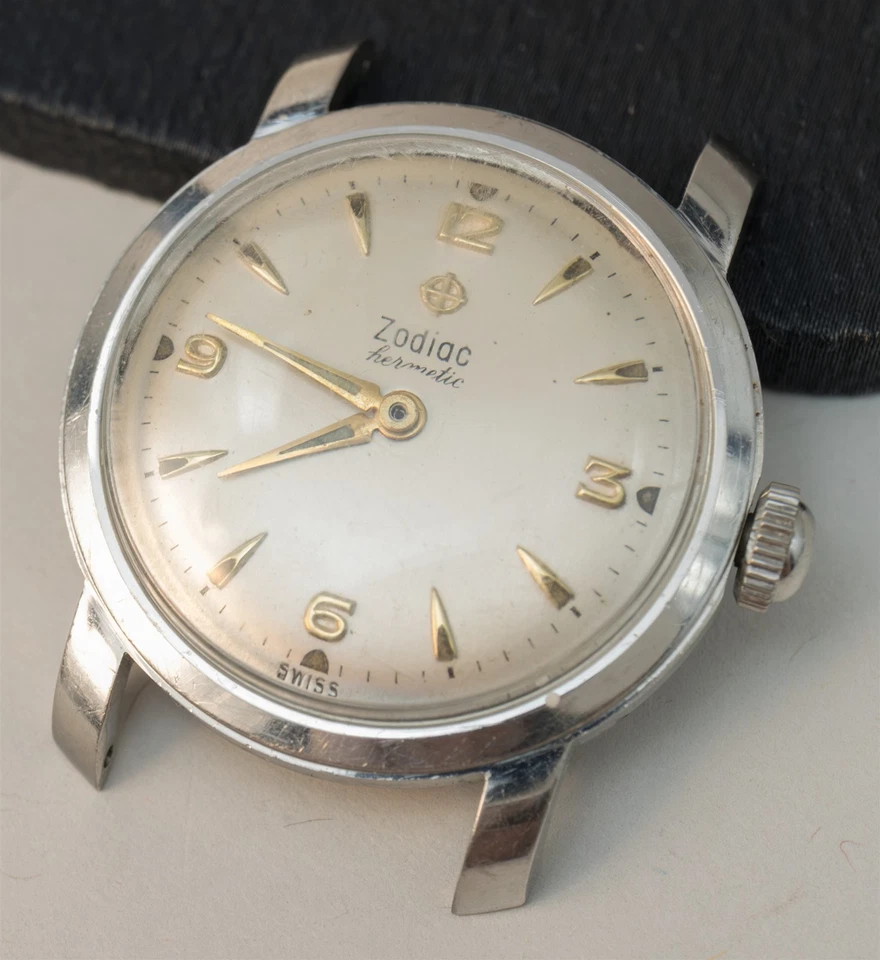 Para Reparación Zodiaco Acero Inoxidable Hermético Cal. Reloj movimiento hacking 1094 ETA 1080 Foto 1 de 4