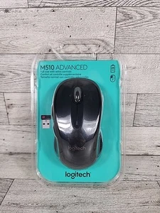 NEW Logitech M510 Advanced Full-size Wireless Mouse with Laser-grade Tracking - Picture 1 of 4