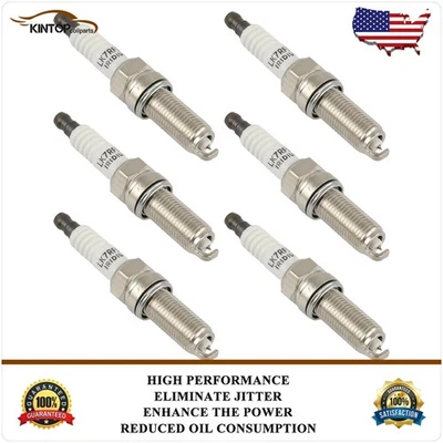 6x Iridium & Platinum Spark Plugs For Jeep Grand Cherokee 3.6L 2011-2018 - Image 1 of 4