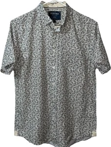Report Collection Mens Tropical Print Shirt M Vacation Resortwear Intellectual - Picture 1 of 7
