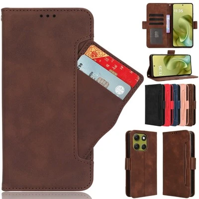 For Motorola Moto G86 Power, Separable Card Slot Leather Wallet Stand Case Cover - Image 1 of 4