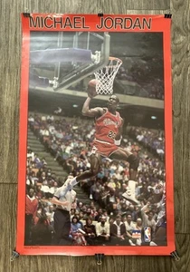 Vintage 1988 Michael Jordan Starline Poster Chicago Bulls NBA 34x22 LAMINATED - Picture 1 of 10