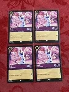 4x Disney Lorcana Fabled - Olaf - Friendly Snowman - 55/204 x4 - Picture 1 of 7