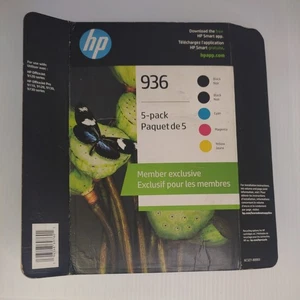 HP 936 5-pak czarny cyjan purpurowy żółty #6C3Z7BN Exp: luty 2027 - Zdjęcie 1 z 4