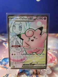 Lillie's Clefairy ex 173/159 Sv09: Journey Together Holo Pokemon Juego de Cartas Coleccionables Arte Completo - Imagen 1 de 2