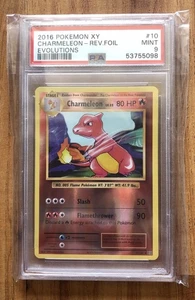 2016 Pokémon XY Evolutions Charmeleon Reverse Foil PSA 9 - Picture 1 of 2