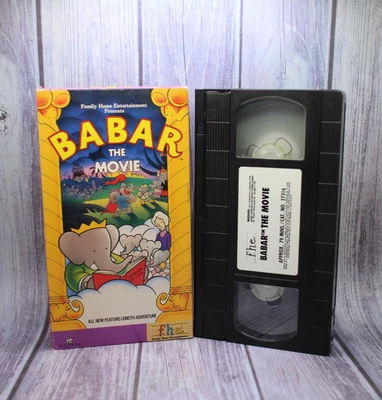 Babar The Movie VHS 1989 Animation Family Original Release Nelvana Cartoon - Image 1 of 3