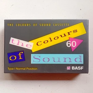 BASF The Colours Of Sound 60 Type I (1990) Blank Cassette Tape Nos DAMAGED CASE - Picture 1 of 8