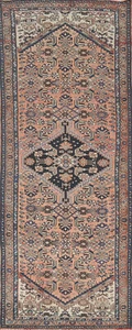 Traditional Geometric Vintage Runner Rug Wool Hand-knotted Hallway Carpet 3x10 - Picture 1 of 20