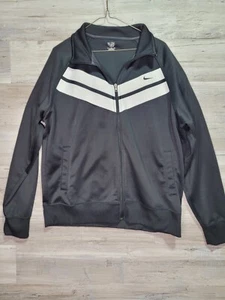 Nike Jacket Mens Sz XL Track Full Zip The Athletic Dept Black White Trim Logo - Picture 1 of 6