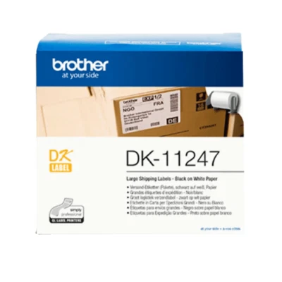 Brother DK-11247 Einzeletiketten,103x164mm,weiß,Versandetiketten,selbstklebend - Bild 1 von 3