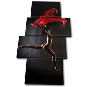 Erotik Akt Sexy Tänzerin MULTI LEINWAND WANDBILD Bild Druck VA - Bild 1 von 1