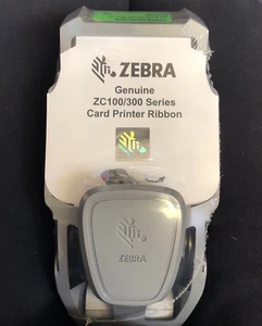 ZEBRA GENUINE ZC100/300 CARD PRINTER RIBBON 800350-301EM - Imagen 1 de 3