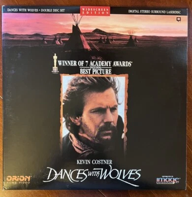 Dances with Wolves Widecreen Laserdisc Kevin Costner 2-disc gatefold-Excellent! - Image 1 of 4