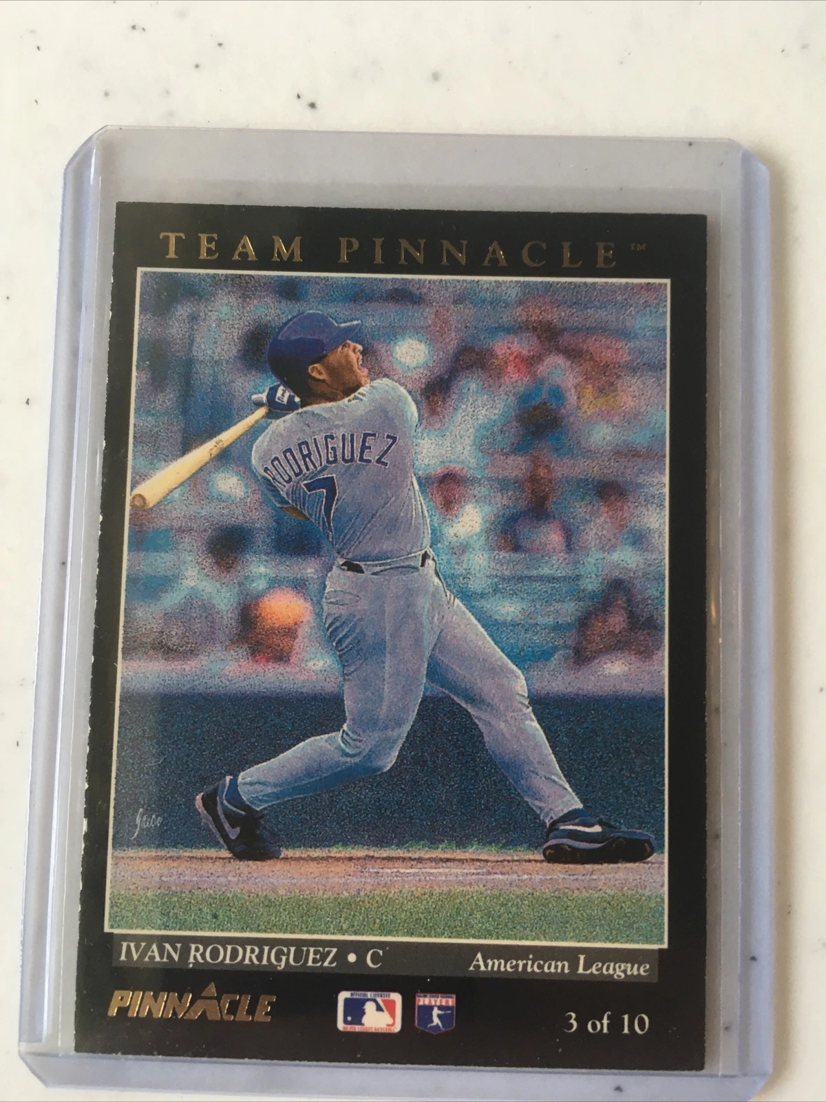 1993 Pinnacle Team Pinnacle Insert Card SP Darren Daulton Ivan Rodriguez