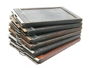 Vintage Six Graflex, Kodak & Agfa 5x7" Wooden Cut Film Holders. Tested. Clean. - Picture 1 of 2