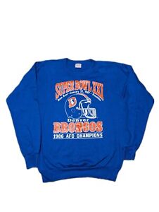 Denver Broncos Vintage 1986 AFC Champions NFL Football Sportswear Sweatshirt...