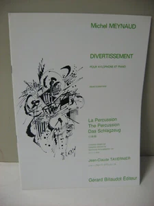 Michel Meybaud Divertissement for Xylophone and Piano Sheet Music Billaudot - Picture 1 of 4