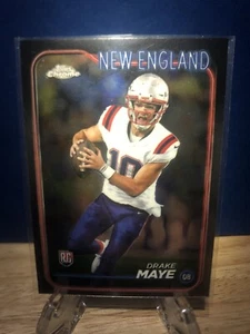 2024 Topps Chrome Football - Silver #203 Drake Maye (RC) - Bild 1 von 2