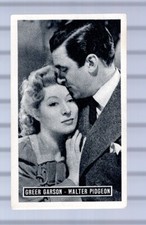 GREER GARSON & WALTER PIDGEON - MOVIE STAR CARD - KWATTA SERIES B - #B165 - 1947