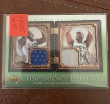 2007-08 Upper Deck Artifacts Conference Pairings Green Iguodala & Jefferson -D33