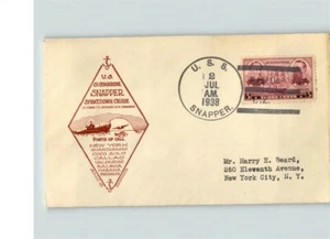 USS SNAPPER Navy Submarine, 1938 Shakedown , list of ports of cacll - Picture 1 of 1