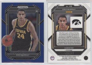2023-24 Panini Prizm Draft Picks Blue Prizm /199 Kris Murray #49 Rookie RC