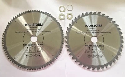 2PC TCT MITRE SAW DROP SAW TABLE SAW  BLADES 260MM  40T 80T FIT MAKITA FESTOOL - image 1 of 3