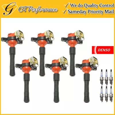 Bobina de encendido y bujía DENSO de calidad OEM 6 PIEZAS para BMW 323i 325i 328i 528i Z3 Foto 1 de 4
