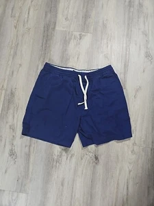J.Crew New York Mens drawstring Short Size Medium navy blue - Picture 1 of 6